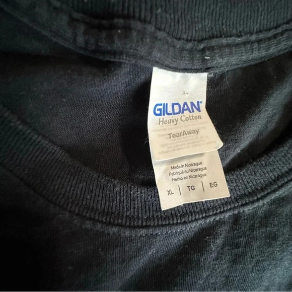 Gildan Funny Christmas black long sleeve T-shirt size XL - Picture 3 of 4